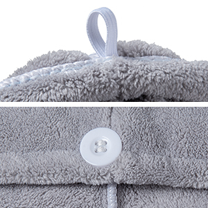 Microfiber Hair Towel,Hicober 3 Packs Hair Turbans for Wet Hair, Drying Hair Wrap Towels