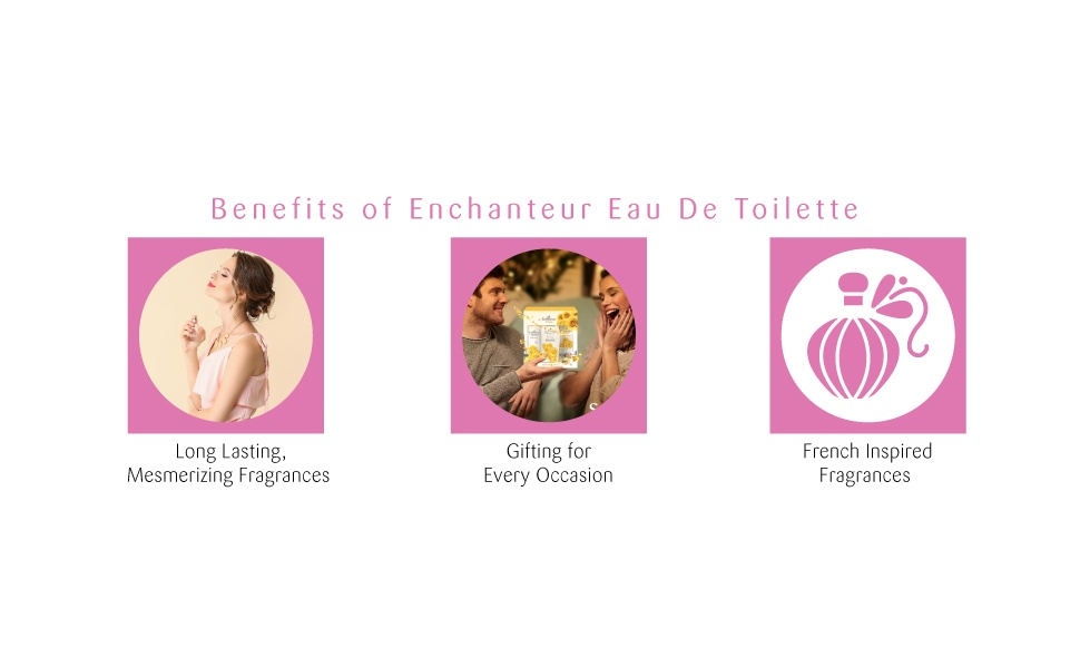 Enchanteur Fascinating Eau de Toilette Perfume for Women Long Lasting Fragrance 100ml