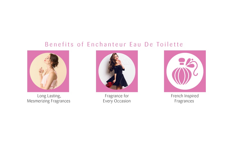 Enchanteur Fascinating Eau de Toilette Perfume for Women Long Lasting Fragrance 100ml