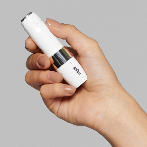 Braun FS1000 Face Mini Hair Remover with Smart Light, White